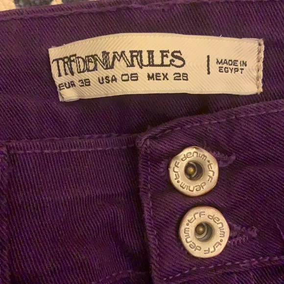 Purple Denim Flares - Picture 3 of 5